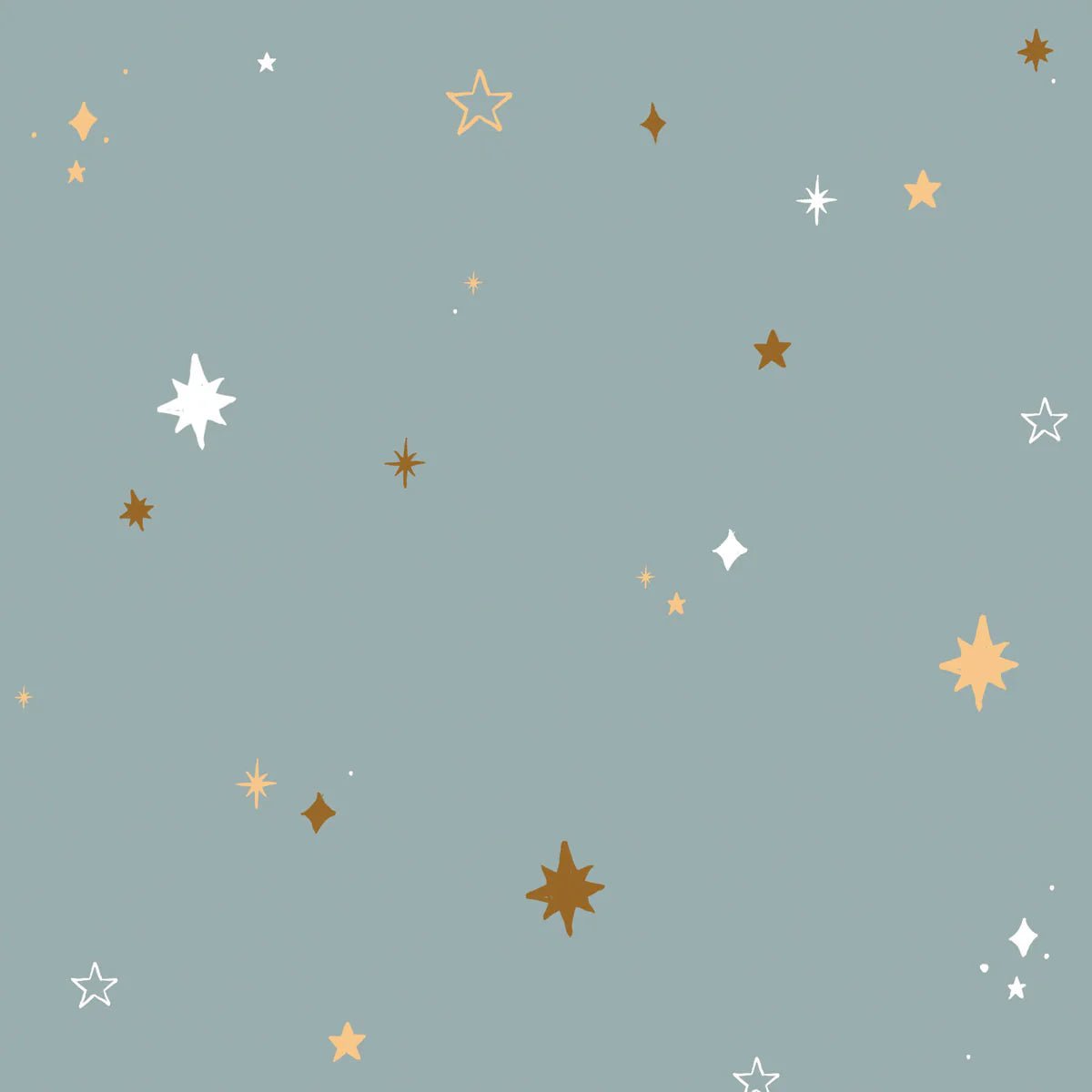 Wallpaper - Hearts Night Sky Blue - Le Petit Marché Home Furniture