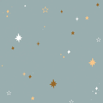 Wallpaper - Hearts Night Sky Blue - Le Petit Marché Home Furniture