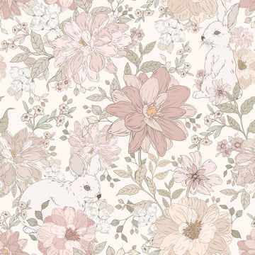 Wallpaper - Hide and Seek Rabbits - Le Petit Marché Home Furniture