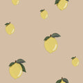 Wallpaper - Little Lemons Beige - Le Petit Marché Home Furniture