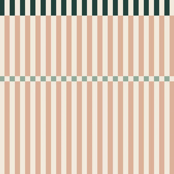 Wallpaper - Stripes Happy Cherry Pink and Green - Le Petit Marché Home Furniture