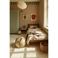 Wallpaper - Stripes Happy Cherry Pink and Green - Le Petit Marché Home Furniture