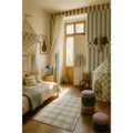 Wallpaper - Stripes Happy Green and Cherry - Le Petit Marché Home Furniture