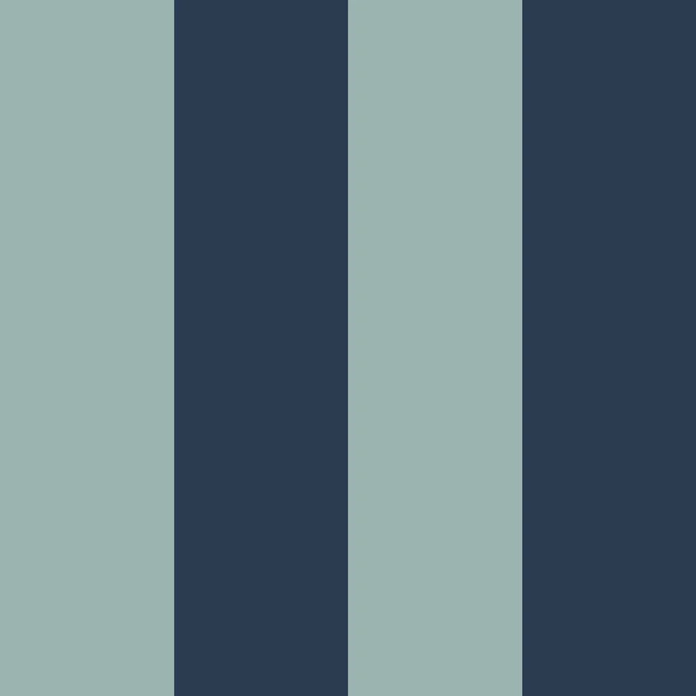 Wallpaper - Wide Stripes 2 Shades of Blue - Le Petit Marché Home Furniture