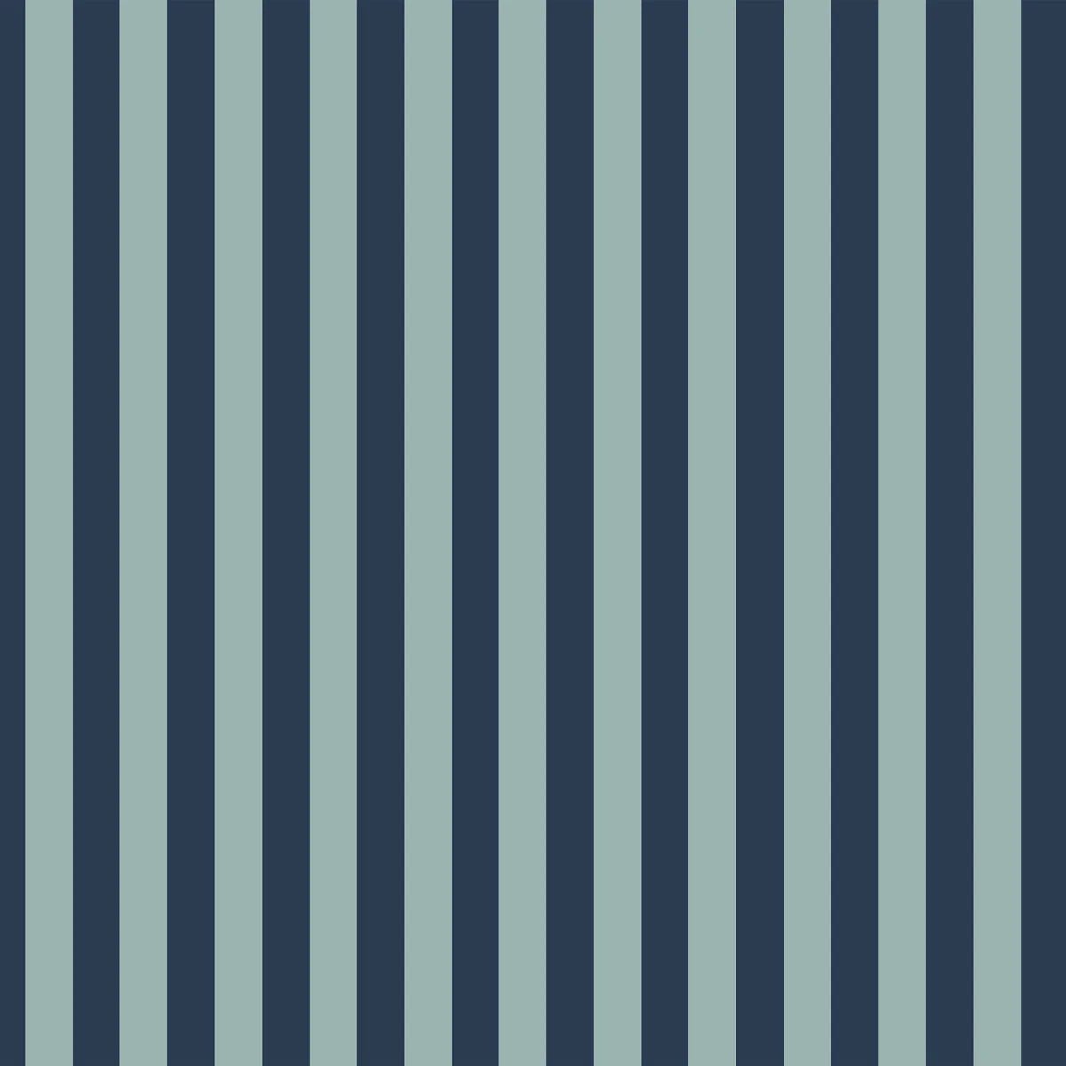 Wallpaper - Wide Stripes 2 Shades of Blue - Le Petit Marché Home Furniture