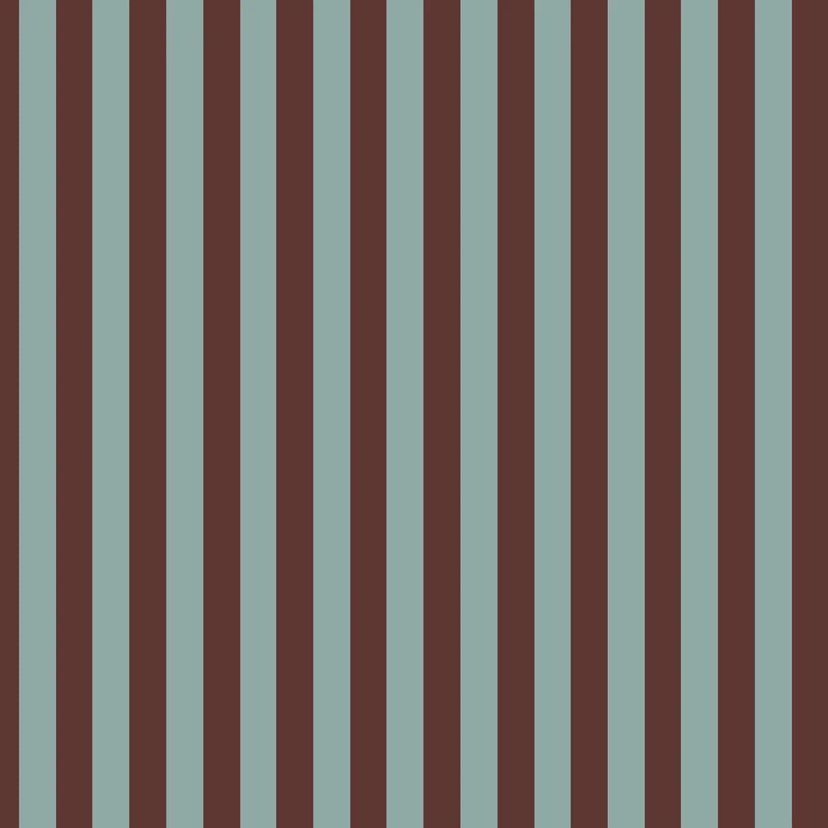 Wallpaper - Wide Stripes Classy Brown and Mint - Le Petit Marché Home Furniture