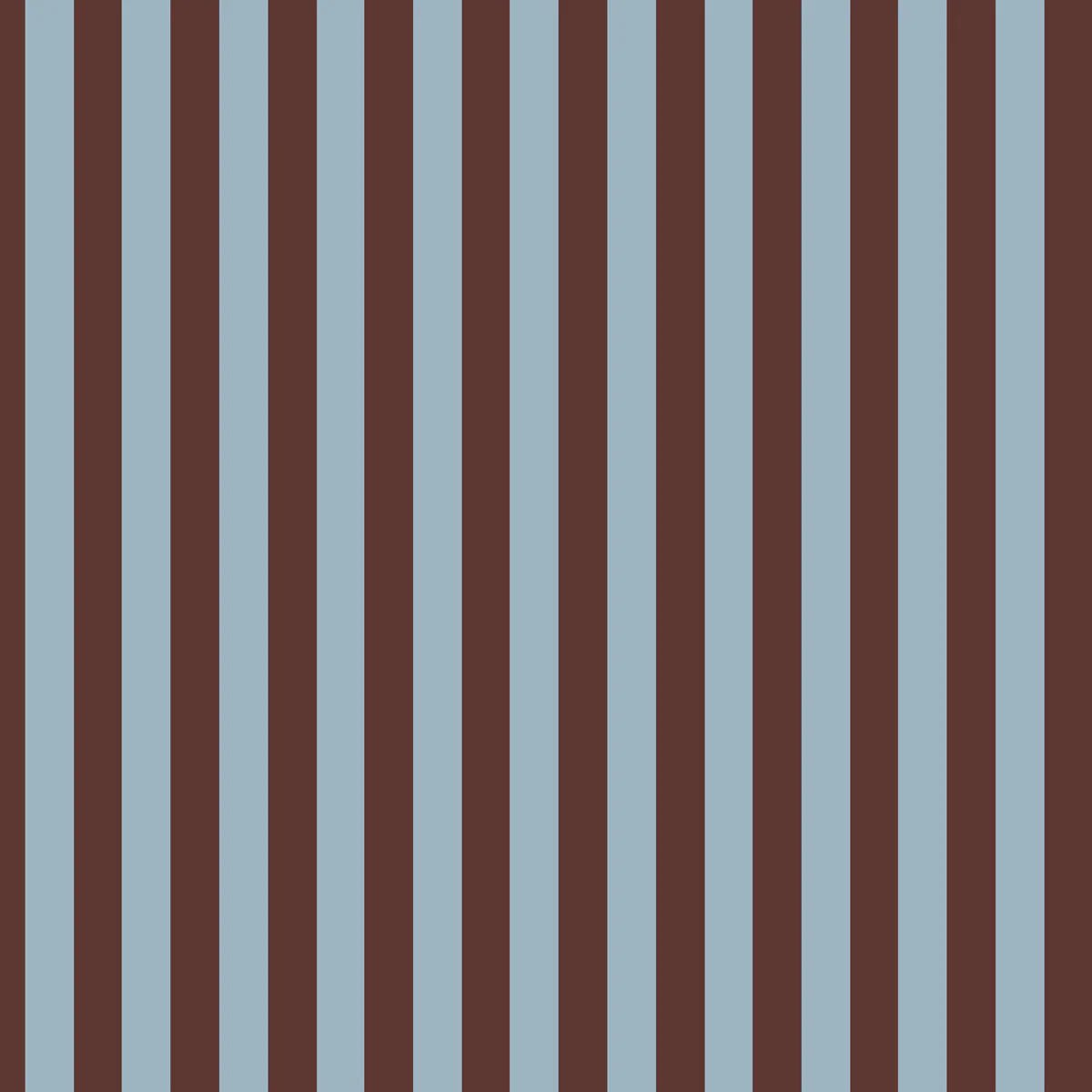Wallpaper - Wide Stripes Classy Brown and Misty Blue - Le Petit Marché Home Furniture
