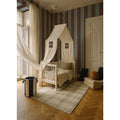 Wallpaper - Wide Stripes Classy Brown and Misty Blue - Le Petit Marché Home Furniture