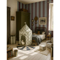 Wallpaper - Wide Stripes Classy Brown and Misty Blue - Le Petit Marché Home Furniture