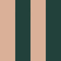Wallpaper - Wide Stripes Royal Green and Pink - Le Petit Marché Home Furniture