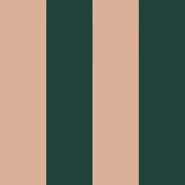 Wallpaper - Wide Stripes Royal Green and Pink - Le Petit Marché Home Furniture