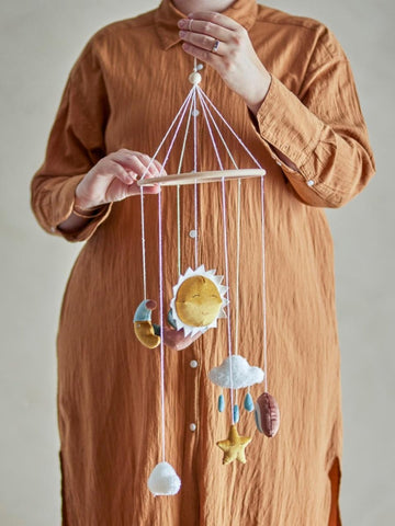 Sun and Moon Mobile Vigge, Brown - Le Petit Marché Home Furniture