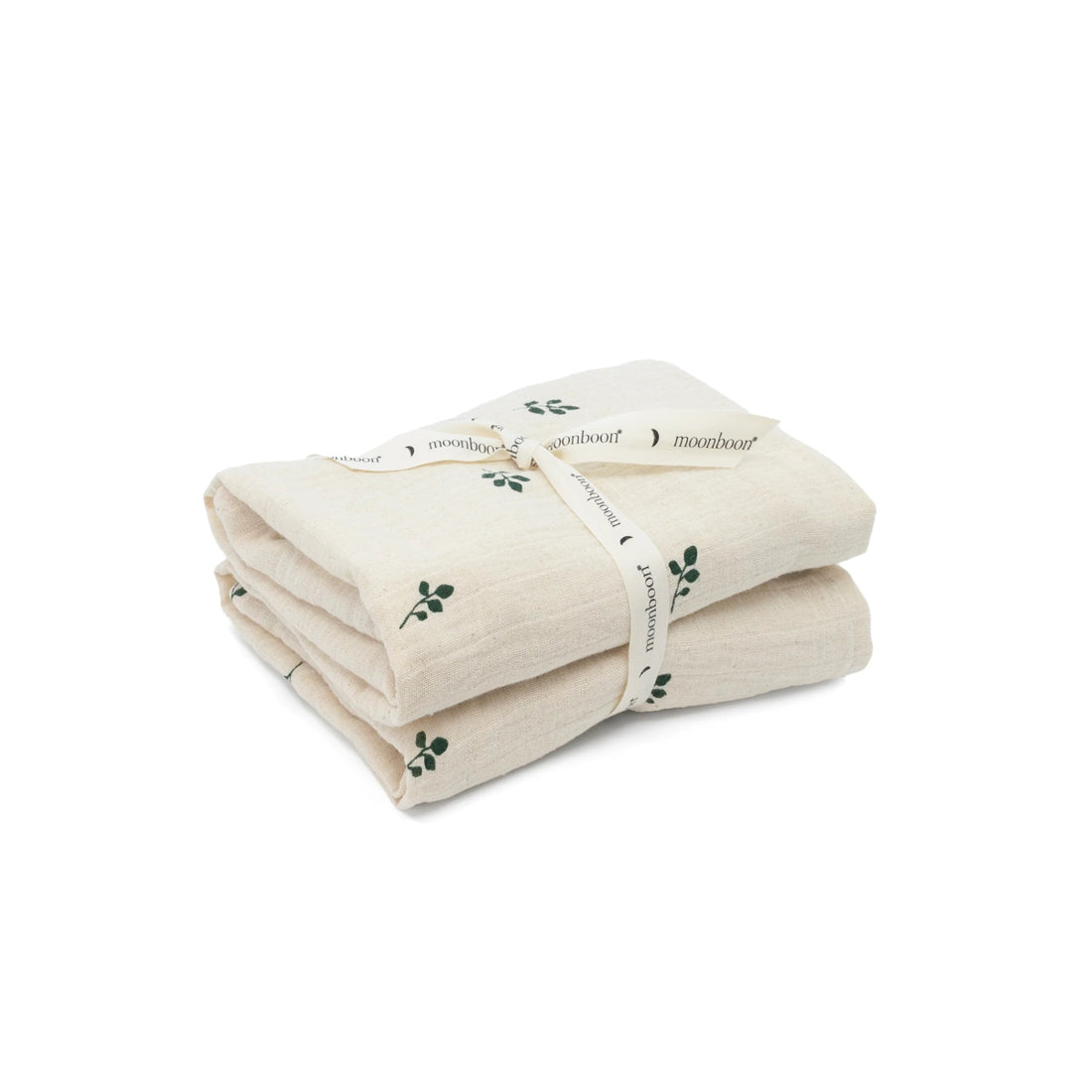 Organic Muslins, 2 - Pack, Leaf - Le Petit Marché Home Furniture