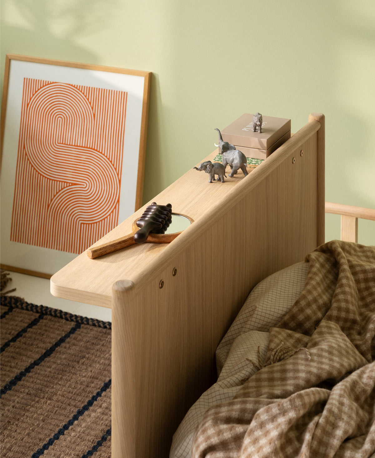 Camp Novel Shelf for Bed 120x200 cm, Oak (Pre-Order) - LPM Home