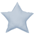 Star Pillow, Linen, Light Blue | Le Petit Marche Home Furniture LLC