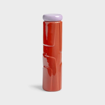 Jar Flake, Red - Le Petit Marché Home Furniture