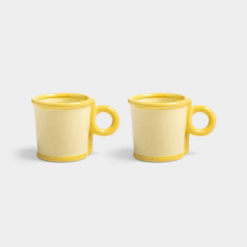 Mug Loop, Large, Yellow, Set of 2 - Le Petit Marché Home Furniture