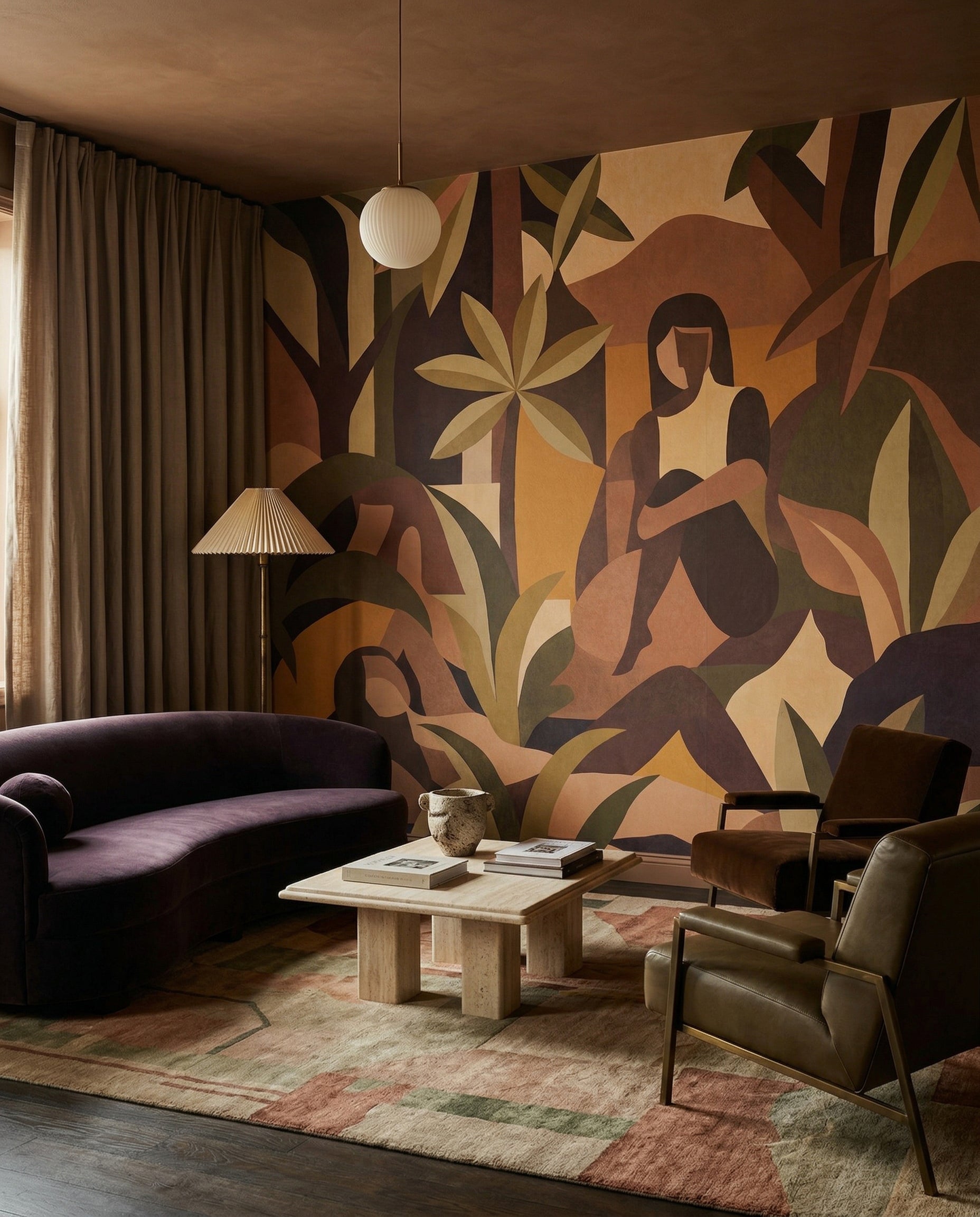 Wallpaper - Amber Bloom | LPM Home | Le Petit Marché Home Furniture LLC