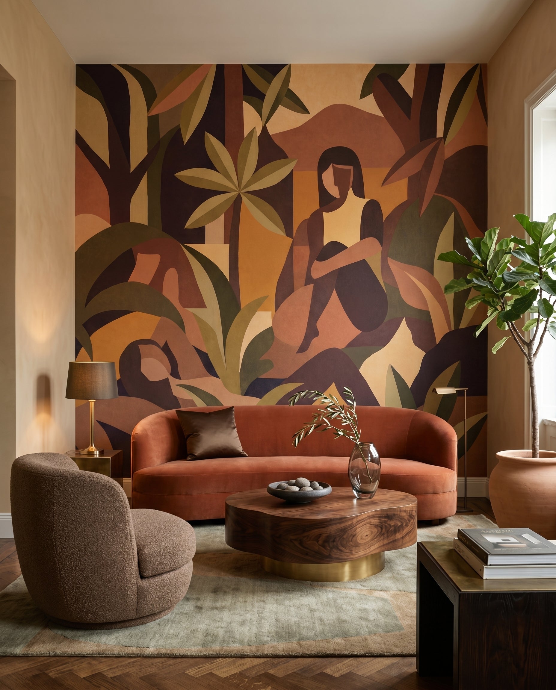 Wallpaper - Amber Bloom | LPM Home | Le Petit Marché Home Furniture LLC