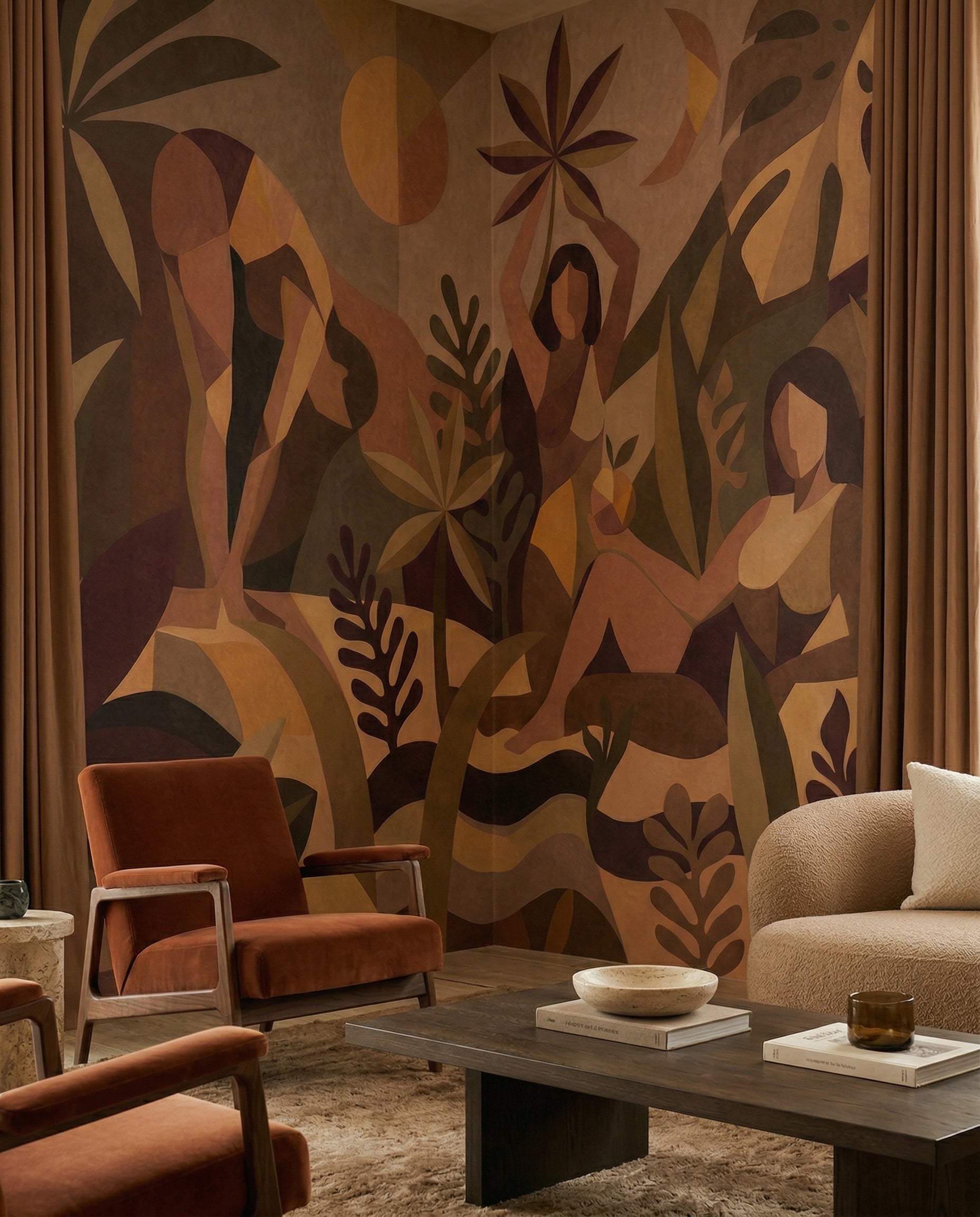 Wallpaper - Amber Flora | LPM Home | Le Petit Marché Home Furniture LLC