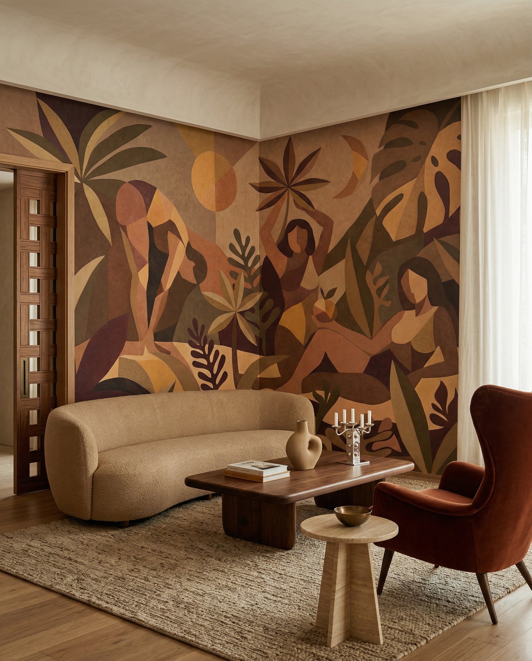 Wallpaper - Amber Flora | LPM Home | Le Petit Marché Home Furniture LLC