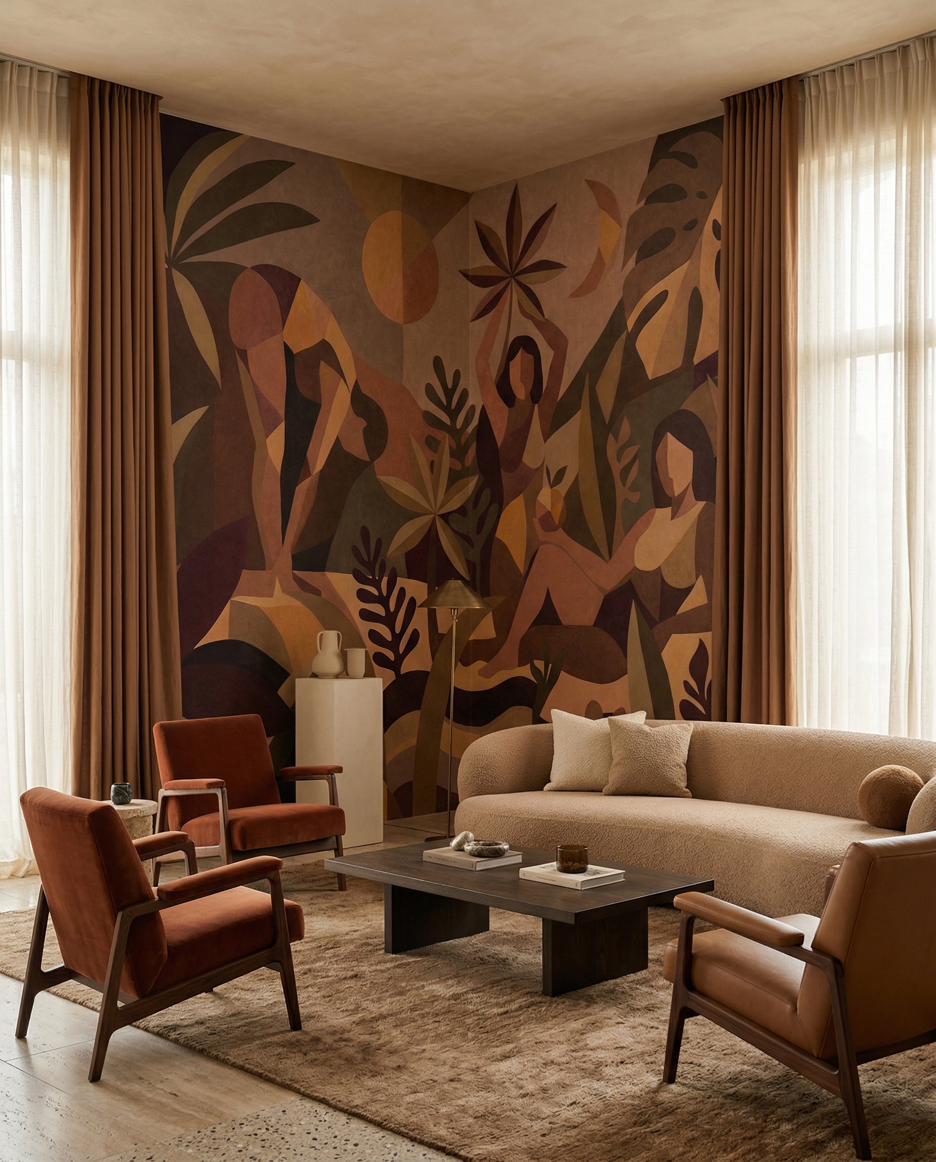 Wallpaper - Amber Flora | LPM Home | Le Petit Marché Home Furniture LLC