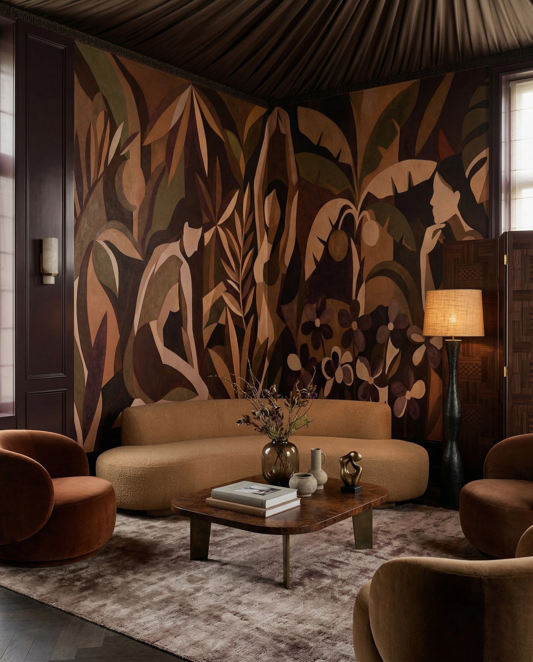 Wallpaper - Amber Veil | LPM Home | Le Petit Marché Home Furniture LLC
