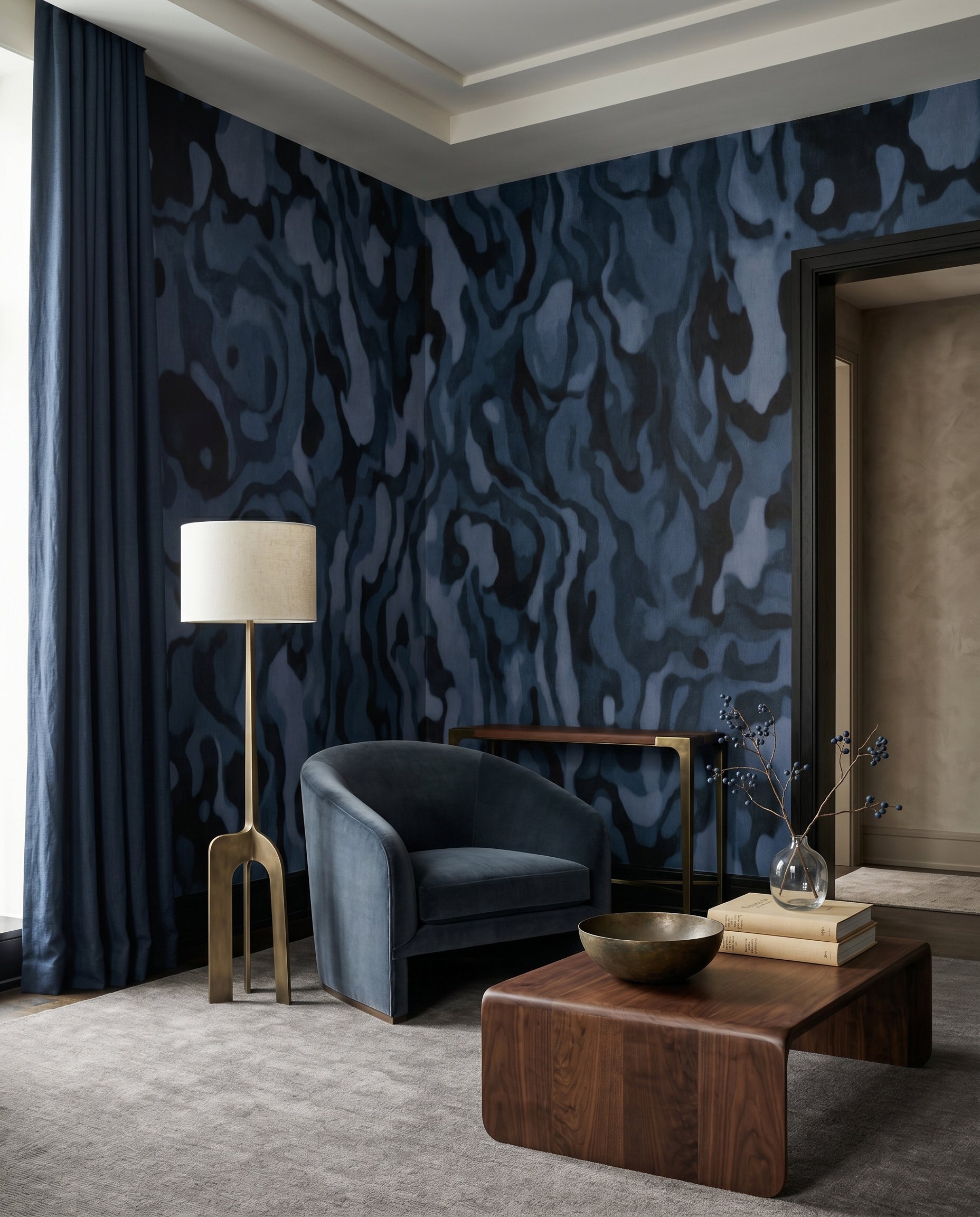 Wallpaper - Ettore Burl | LPM Home | Le Petit Marché Home Furniture LLC