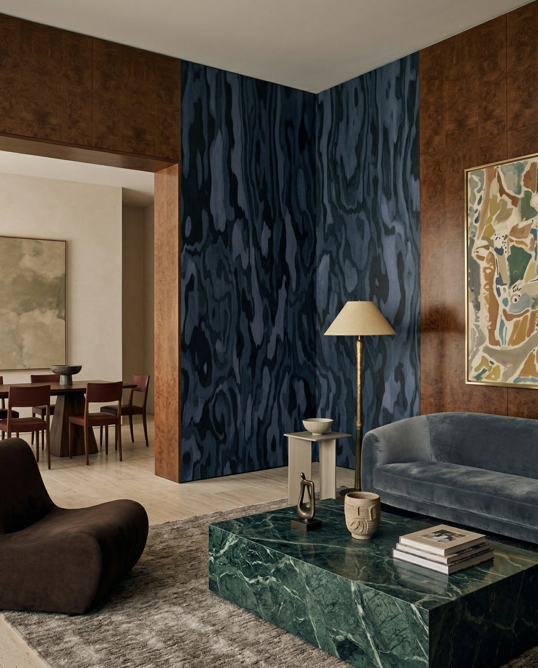 Wallpaper - Ettore Burl | LPM Home | Le Petit Marché Home Furniture LLC