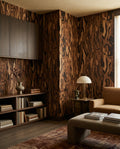 Wallpaper - Ettore Walnut | LPM Home | Le Petit Marché Home Furniture LLC