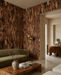 Wallpaper - Ettore Walnut | LPM Home | Le Petit Marché Home Furniture LLC