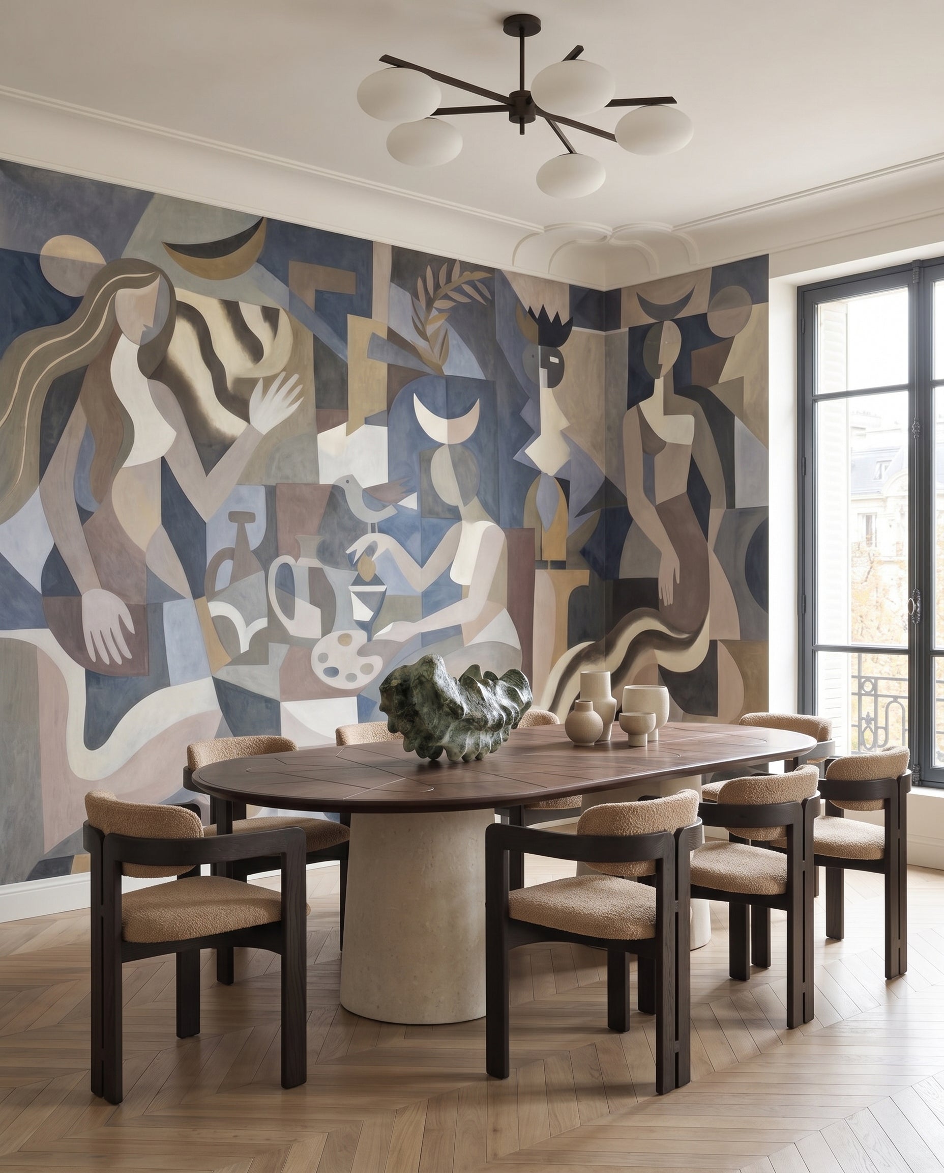 Wallpaper - Lunar Eclipse | LPM Home | Le Petit Marché Home Furniture LLC