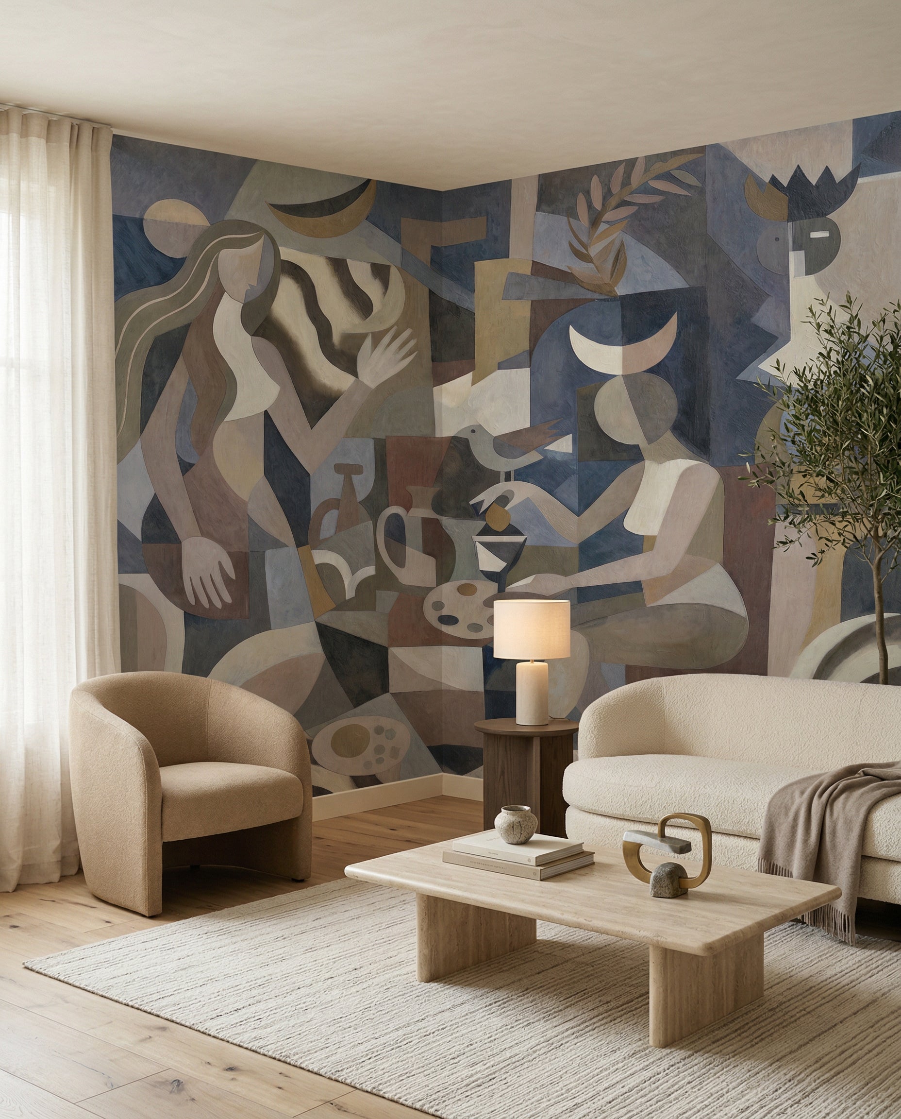 Wallpaper - Lunar Eclipse | LPM Home | Le Petit Marché Home Furniture LLC