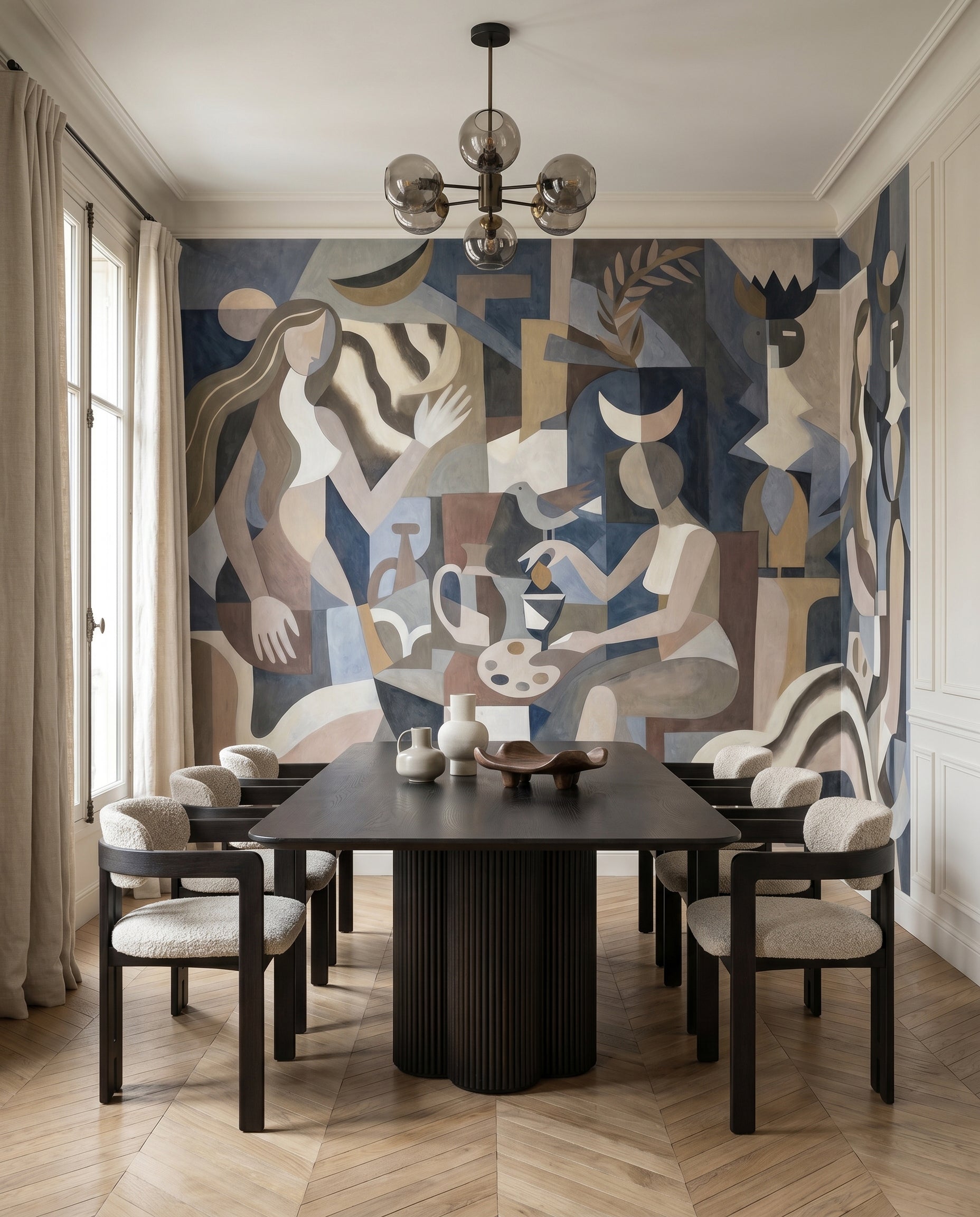 Wallpaper - Lunar Eclipse | LPM Home | Le Petit Marché Home Furniture LLC