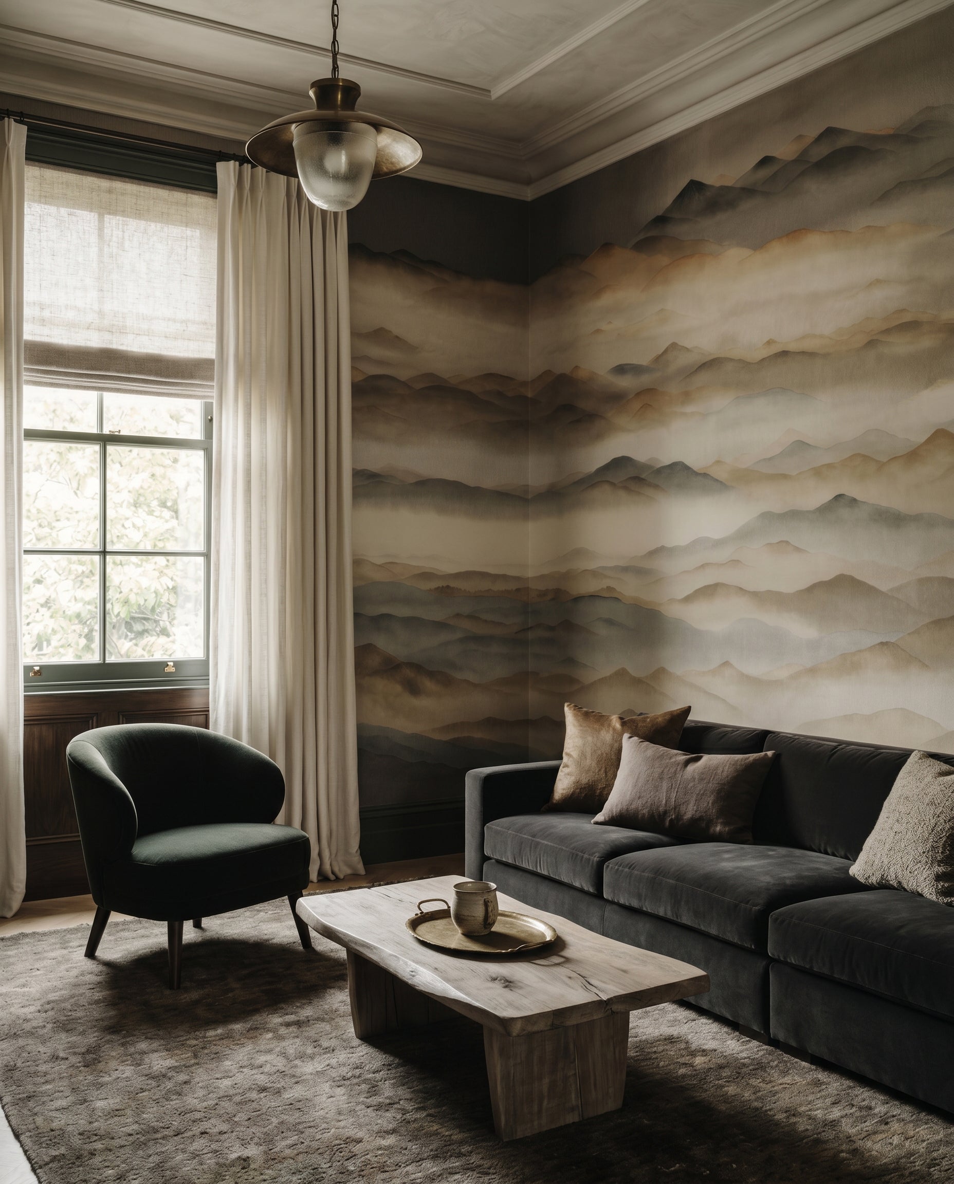 Wallpaper - Roerich Twilight | LPM Home | Le Petit Marché Home Furniture LLC
