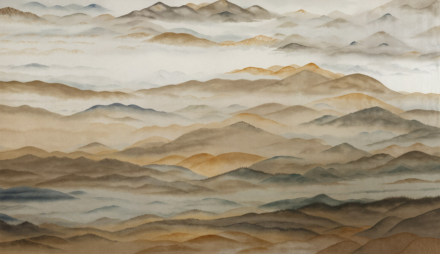 Wallpaper - Roerich Valley | LPM Home | Le Petit Marché Home Furniture LLC