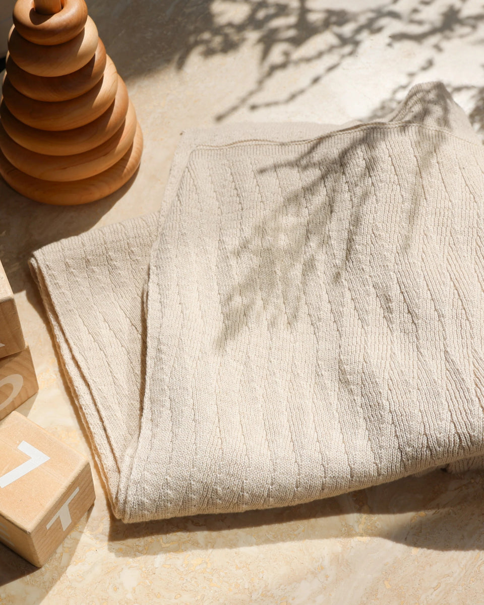 Baby Blanket, Nature - Le Petit Marché Home Furniture