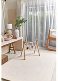 Boho Beige and Sage Leaf Luxury Reversible Playmat, 100% TPU Foam - LPM Home