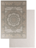 Boho Bloom and Beige Leaf Luxury Reversible Playmat, 100% TPU Foam, Super Soft - LPM Home