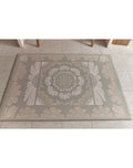 Boho Bloom and Beige Leaf Luxury Reversible Playmat, 100% TPU Foam, Super Soft - LPM Home