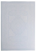 Boho Blue and Beige Leaf Luxury Reversible Playmat, 100% TPU Foam - LPM Home