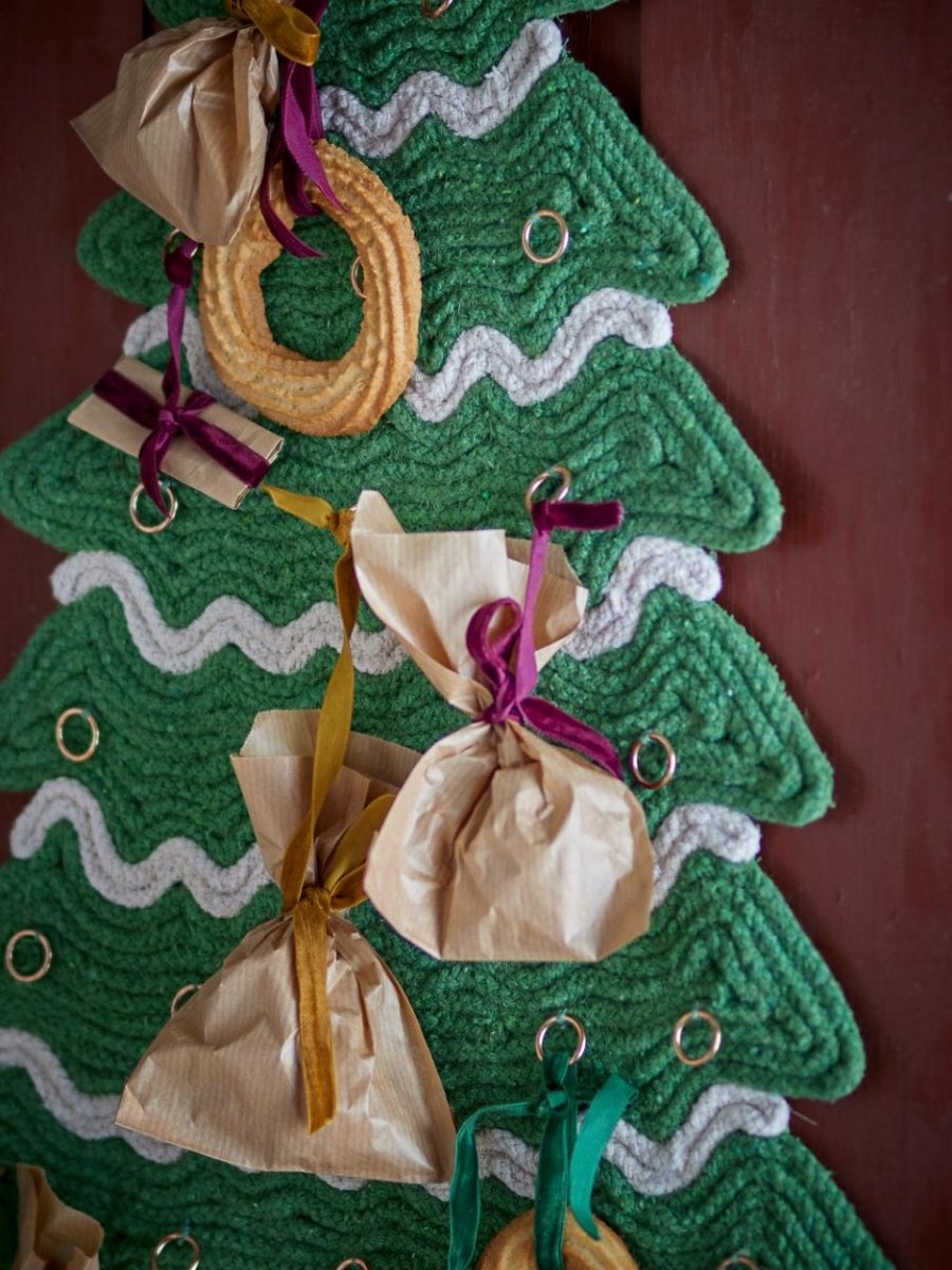 Calendar Christmas Tree Douglas, Green, Cotton - LPM Home