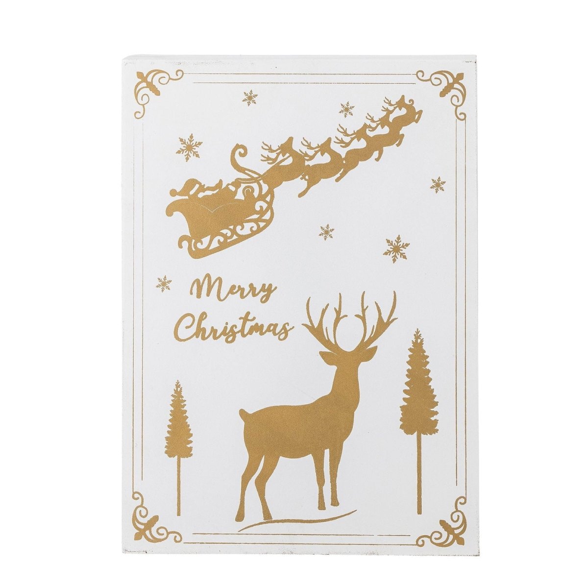 Calendar w/ Light Elimar, White, Plywood - LPM Home