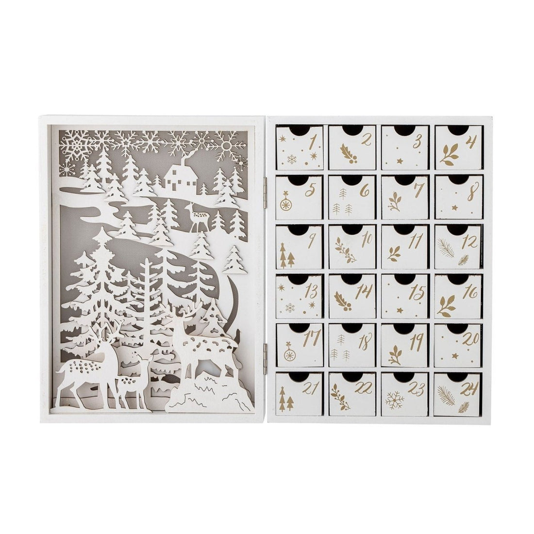 Calendar w/ Light Elimar, White, Plywood - LPM Home