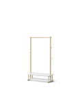 Camp Clothes Rail, White/Oak (Pre - Order) - LPM Home