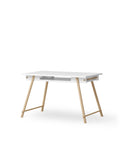 Camp Junior Desk, Adjustable, White/Oak (Pre - Order) - LPM Home