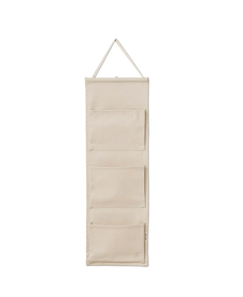 Canvas Hanging Organizer, 3 pockets, Pure Nature (Pre - Order) - LPM Home