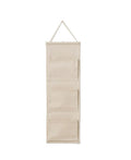 Canvas Hanging Organizer, 3 pockets, Pure Nature (Pre - Order) - LPM Home