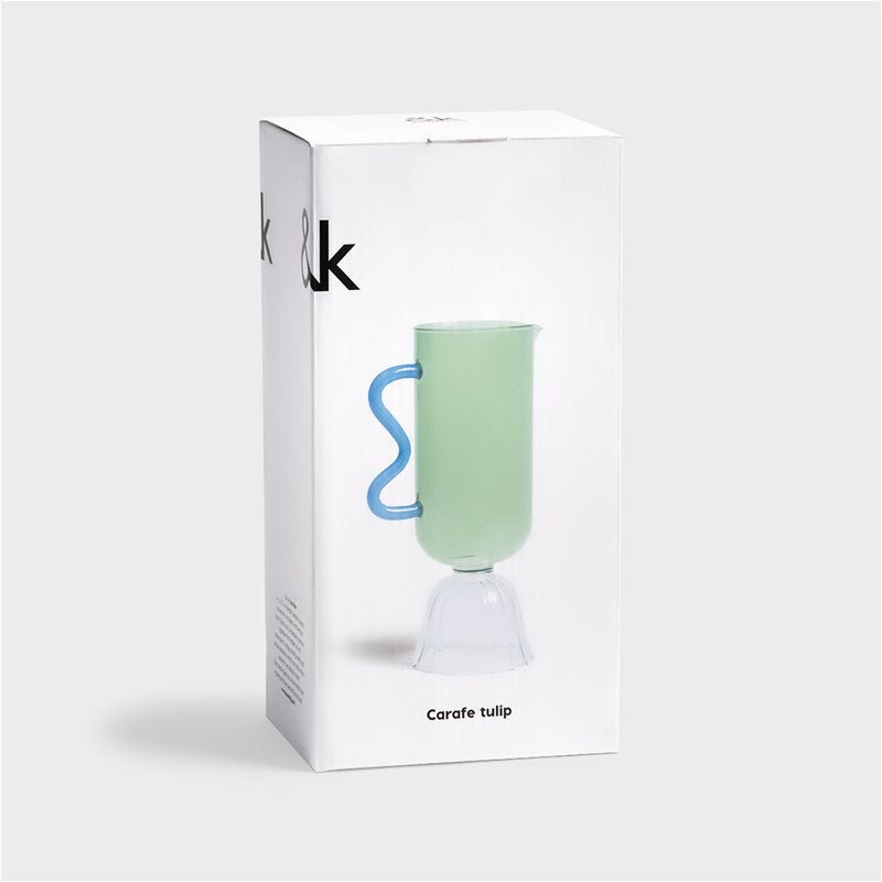 Carafe Tulip, Green - Le Petit Marché Home Furniture