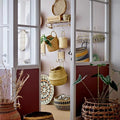 Christiane Coat Rack, Nature, Cane, Set of 2 - LPM Home